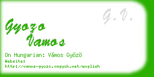 gyozo vamos business card
